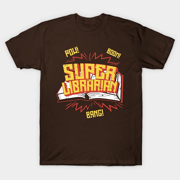 Super Librarian Funny Library T-Shirt by yeoys